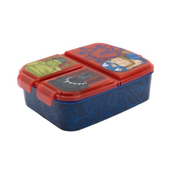 Stor Kitchen & Dining Red / Brand New Stor Multi Compartment Sandwich Box Avengers Invincible Force - 74120