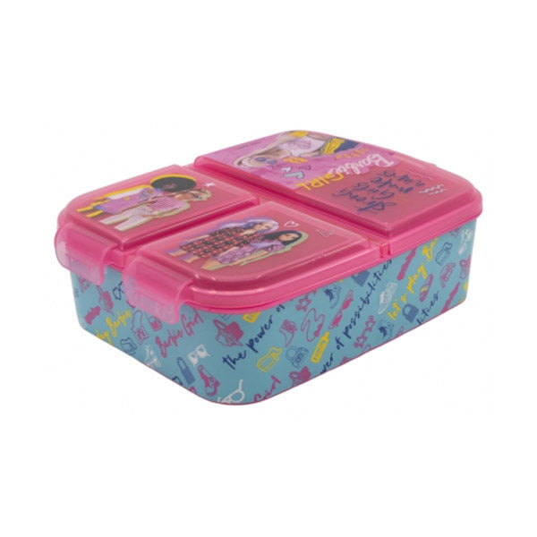 Stor Kitchen & Dining Pink / Brand New Stor Multi Compartment Sandwich Box Barbie Bb22 - 15920