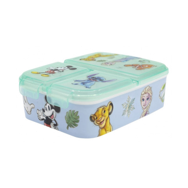 Stor Kitchen & Dining Green / Brand New Stor Multi Compartment Sandwich Box Disney 100 - 73620