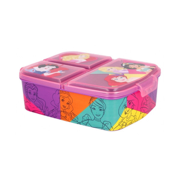 Stor Kitchen & Dining Pink / Brand New Stor Multi Compartment Sandwich Box Princess Bright & Bold - 51220