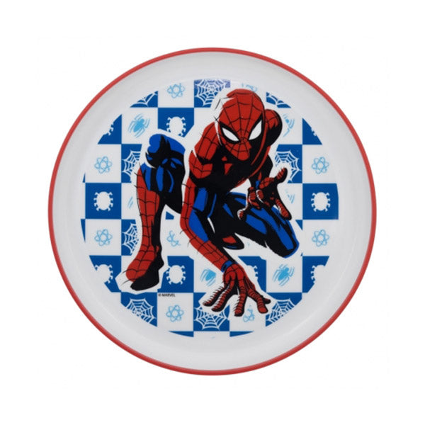 Stor Kitchen & Dining Red / Brand New Stor Non-Slip Bicolor Premium Plate Spiderman Arachnid Grid - 74792