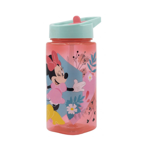 Stor Kitchen & Dining Red / Brand New Stor Square Water Bottle 510ml Minnie Mouse Being More Minnie - 74414