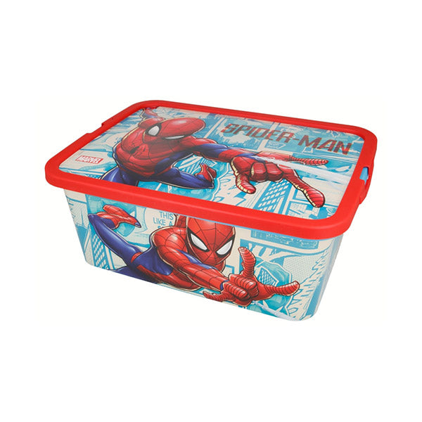 Stor Kitchen & Dining Red / Brand New Stor Storage Click Box 13L Spiderman Comic Book - 2625