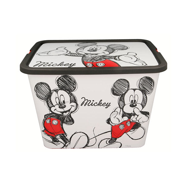 Stor Kitchen & Dining Black White / Brand New Stor Storage Click Box 23L Mickey Fancy - 2646