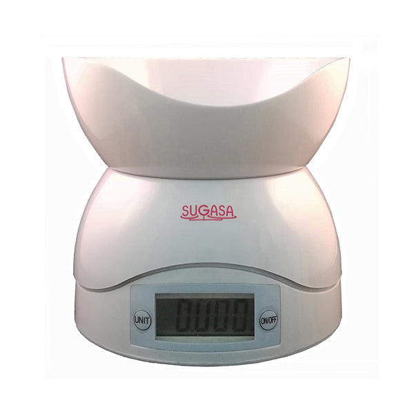 Sugasa Tools White / Brand New Sugasa Digital Electronic Kitchen Scale 3 Kg Weight for Cooking - CDP2050