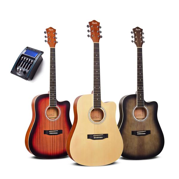 Tayste Hobbies & Creative Arts TAYSTE Guitar Acoustic 41” with Equilizer, T414EQL, T414-EQLC5