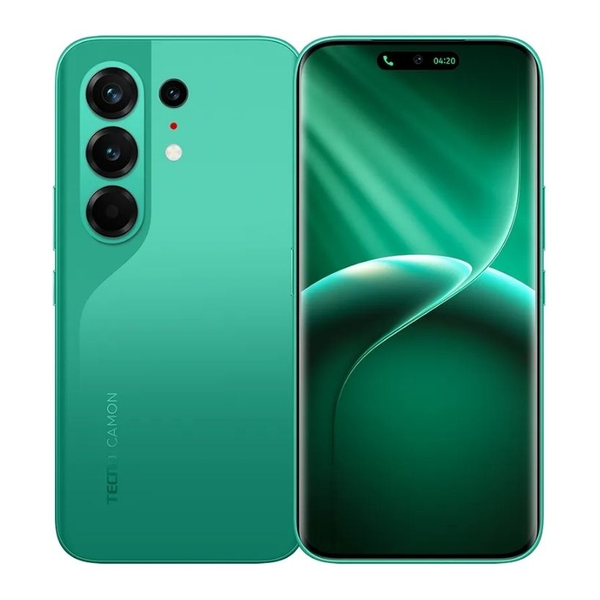 Tecno Communications Malachite Green / Brand New / 1 Year Tecno Camon 50 Pro 16GB/256GB (8GB Extended RAM) + Cover and Protection Included + 100 Days Screen Replacement Warranty