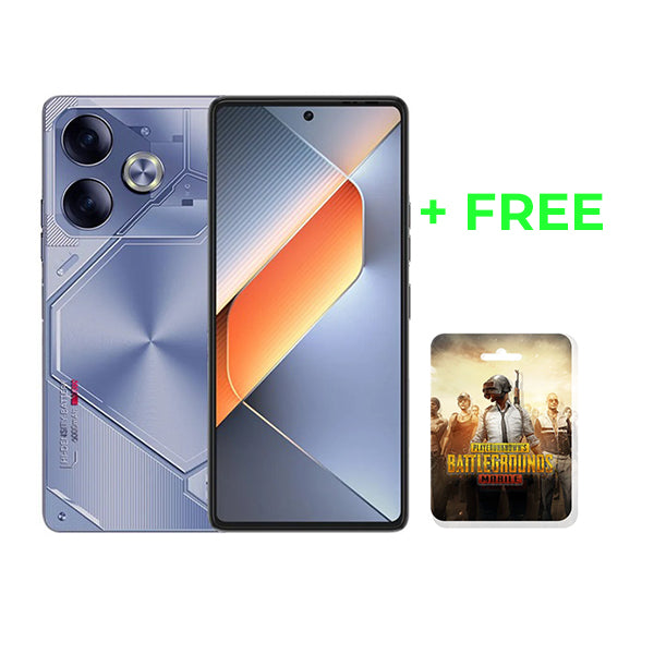 Tecno Communications Interstellar Blue / Brand New / 1 Year TECNO Pova 6 24GB/256GB (12GB Extended RAM) Cover and Protection Included + Free PUBG Mobile 60 UC Voucher + 100 Days Screen Replacement Warranty