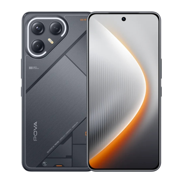 Tecno Communications Black / Brand New / 1 Year Tecno Pova 7 Ultra 5G 24GB/256GB (12GB Extended RAM) + Cover and Protection Included + 100 Days Screen Replacement Warranty