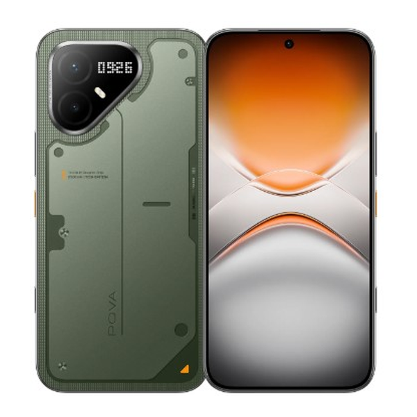 Tecno Communications Green / Brand New / 1 Year Tecno Pova 8 Pro 5G 16GB/256GB (8GB Extended RAM) + Cover and Protection Included + 100 Days Screen Replacement Warranty