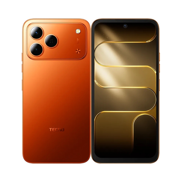 Tecno Communications Dynamic Orange / Brand New / 1 Year Tecno Spark 50 12GB/128GB (8GB Extended RAM) + Cover and Protection Included + 100 Days Screen Replacement Warranty