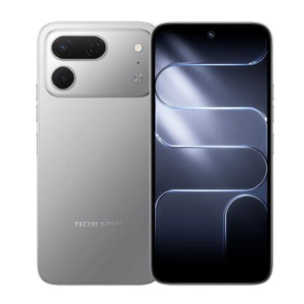Tecno Communications Titanium Grey / Brand New / 1 Year Tecno Spark 50 Pro 12GB/256GB (8GB Extended RAM) + Cover and Protection Included + 100 Days Screen Replacement Warranty