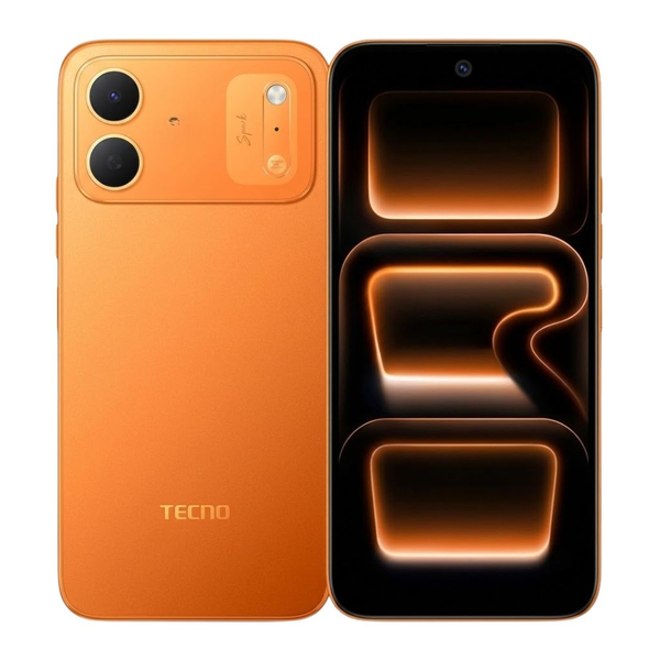 Tecno Communications Orange / Brand New / 1 Year Tecno Spark 50C 12GB/128GB (8GB Extended RAM) + Cover and Protection Included + 100 Days Screen Replacement Warranty