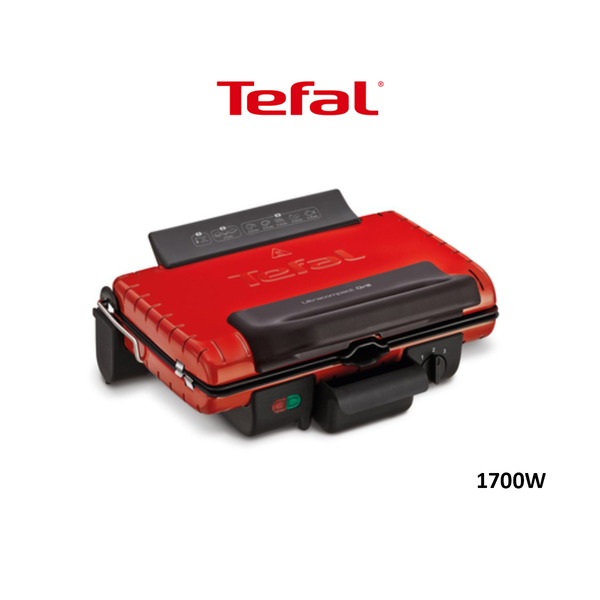 Tefal Kitchen & Dining TEFAL 1700W Ultra Compact Grill - Red | GC302528