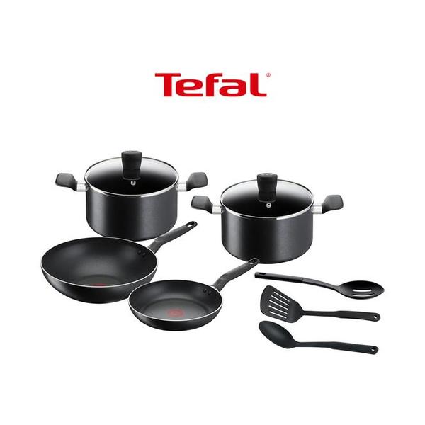 Tefal Kitchen & Dining Tefal Aluminum Super Cook Non-Stick Cookware 9Pcs Set