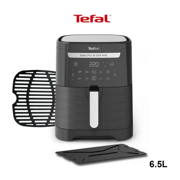 Tefal Kitchen & Dining Tefal Easy Fry & Grill XXL 2-in-1 Hot Air Fryer, 6.5 L, Air Fryer + Grill, Flexcook Insert for 2 Foods at the Same Time, Fryer without Oil, Energy Saving, 8 Programmes, XXL Hot Air Fryer, EY801815