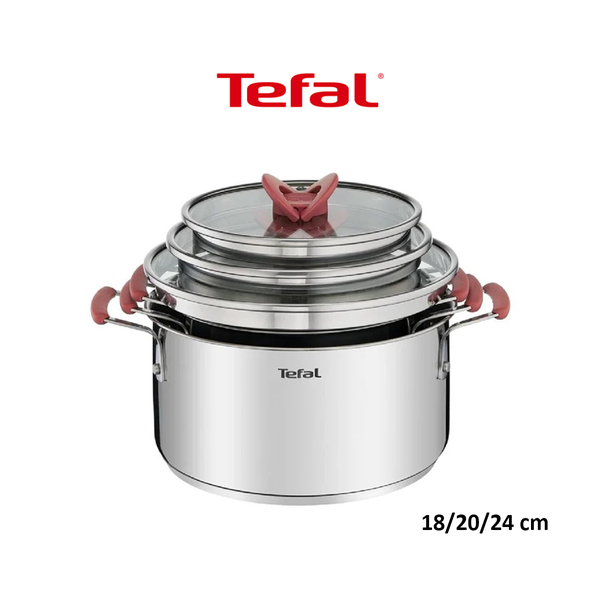 Tefal Kitchen & Dining Tefal G720S674 Set of 6 Stewpots 18/20/24 cm with Lid