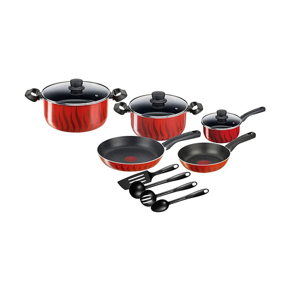 Tefal Kitchen & Dining Red / Brand New Tefal Tempo Flamme 12-Pc Set