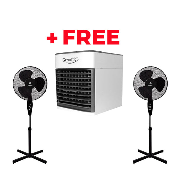 Testa Household Appliances Black / Brand New / 2 Years 2 Eldom Wind Fan (WG50) + FREE Germatic Mini Air Cooler (AC-3.5.805.1)