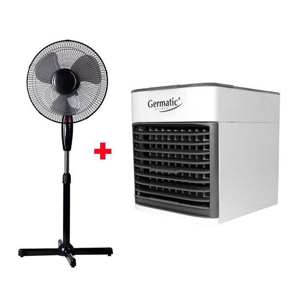 Testa Household Appliances Brand New / 2 Years Lex Stand Fan 40W (YW52225) + FREE Germatic  Mini Air Cooler (AC-3.5.805.1)