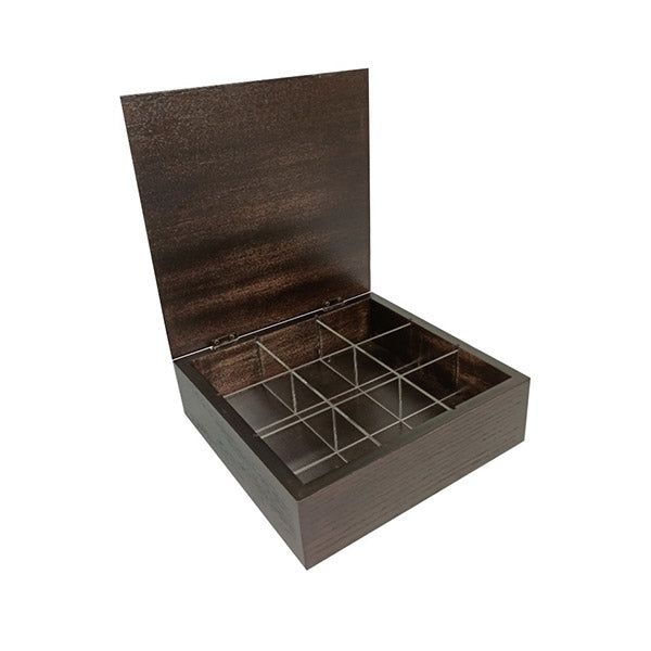 Testa Kitchen & Dining Flow Wooden Tea Box, Size: 23 x 23 x 8 Cm