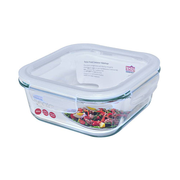 Testa Kitchen & Dining Transparent / Brand New Testa Food Container 520Ml Square - 2734040001