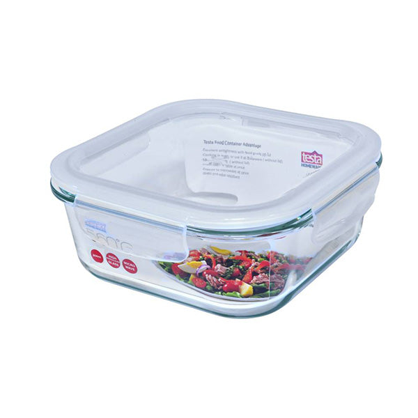 Testa Kitchen & Dining Transparent / Brand New Testa Food Container 800Ml Square - 2734040002