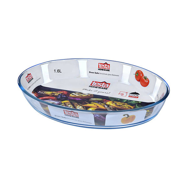 Testa Kitchen & Dining Transparent / Brand New Testa Glass Bakeware 1.6L Oval - 2734040021