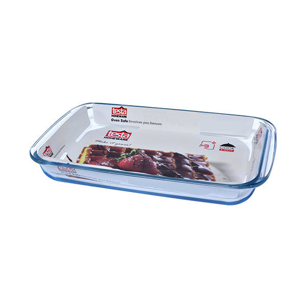 Testa Kitchen & Dining Transparent / Brand New Testa Glass Bakeware 1.6L Rectangle - 2734040018