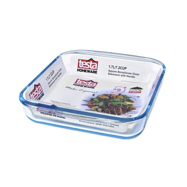 Testa Kitchen & Dining Transparent / Brand New Testa Glass Bakeware 1.7L Square - 2734040026