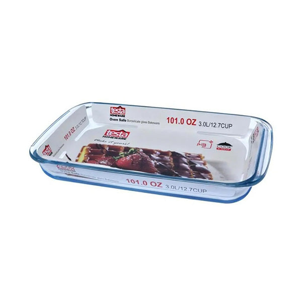 Testa Kitchen & Dining Transparent / Brand New Testa Glass Bakeware 3.0L Rectangle - 2734040020