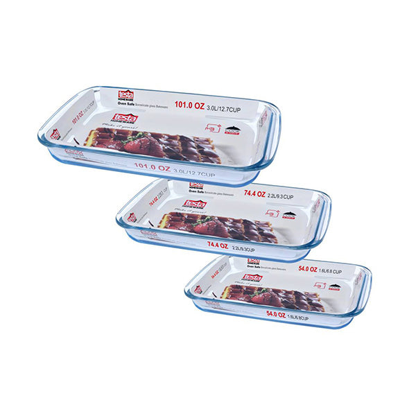 Testa Kitchen & Dining Transparent / Brand New Testa, Glass Bakeware 8 Rectangle - 111