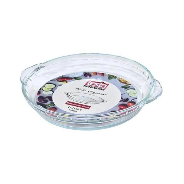 Testa Kitchen & Dining Transparent / Brand New Testa Pie Dish 10" Round 28.7 x 25.6 - 2734040032