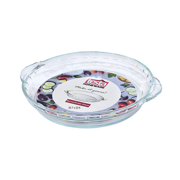 Testa Kitchen & Dining Transparent / Brand New Testa Pie Dish 9" Round 25.7 x 22.6 - 2734040031