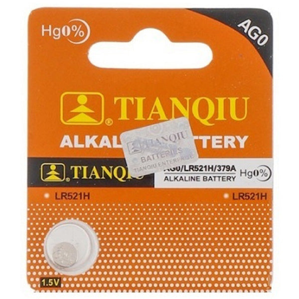 Tianqiu Electronics Accessories Silver / Brand New Tianqiu Alkaline Button Cell Battery  1.5 Volt for Watches, Cameras AG0 Pack of 10 - 379
