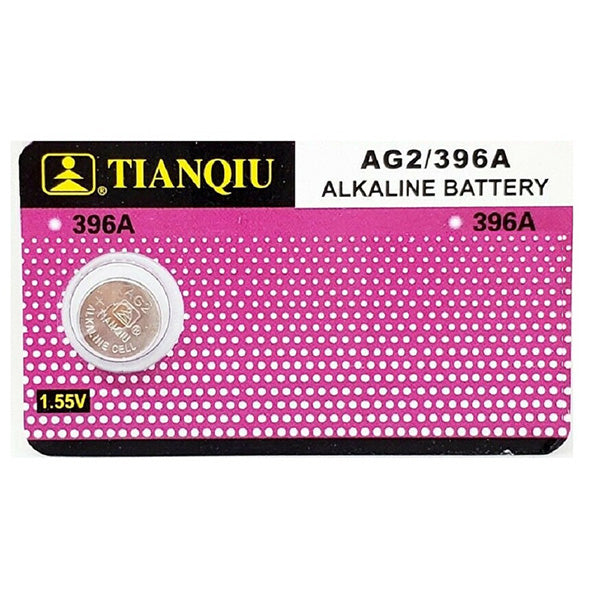 Tianqiu Electronics Accessories Bronze Tianqiu Alkaline Button Cell Battery  1.5 Volt for Watches, Cameras AG2 Pack of 10 - 396