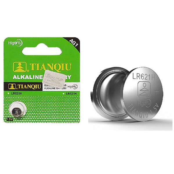 Tianqiu Electronics Accessories Silver / Brand New Tianqiu Alkaline Button Cell Battery  1.5 Volt for Watches, Cameras LR621H, AG11 Pack of 10 - 362