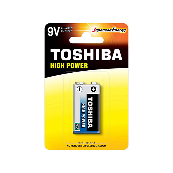 Toshiba Electronics Accessories Silver Blue / Brand New Toshiba 9V High Power Alkaline Battery 1 Piece 6LF22