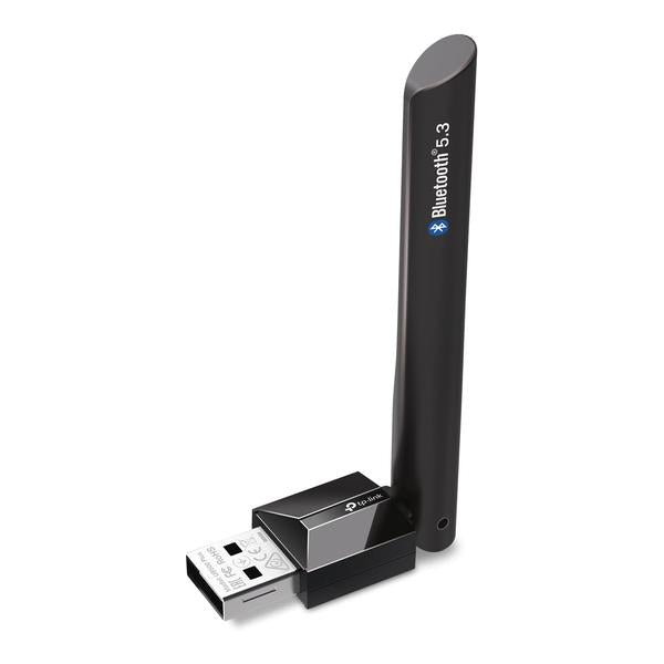 TP-Link Electronics Accessories Black / Brand New / 1 Year TP-Link, TP-Link USB Bluetooth Adapter for PC, Bluetooth 5.3 Long Range Receiver, Plug and Play, Adjustable Antenna, Supports Windows 11/10/8.1/7 for Desktop, Laptop, PS5/PS4/Xbox Controller, UB500 Plus