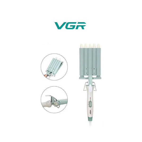 Vgr Personal Care VGR Professional Electric Hair Curler Stylish Hair Styling 5 Barre Professional Hair Curler with 220° C Max Heat Setting
