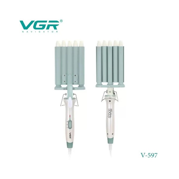 Vgr Personal Care Light Green / Brand New VGR, Professional Wavy Hair 5 Barrels Curling Iron - V-597
