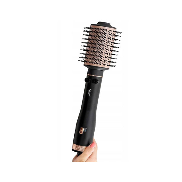 Vgr Personal Care Black / Brand New VGR Rotating Hot Air Brush Comb V-494