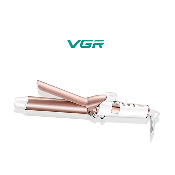Vgr Personal Care VGR V-578 Professional Electric Hair Curling Wand - Fast Heating Curling Iron 25mm Ceramic Hair Curler with 230° C Max Heat Setting, Adjustable Heat and LED Display
