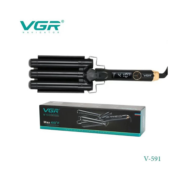 Vgr Personal Care Black / Brand New VGR V-591, Three Tube Egg Curler