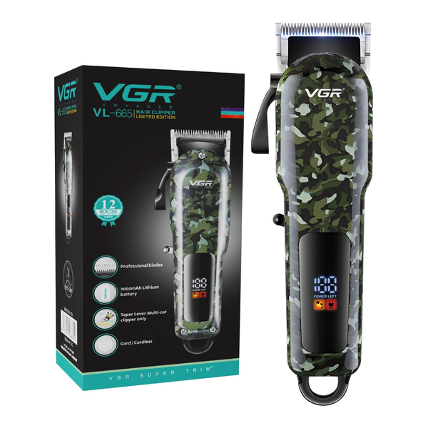 Vgr Personal Care VGR V-665 Professional Beard Trimmer For Men With Quick Charge, 200 Mins Run-time, For Cord & Cordless Use