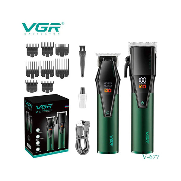 Vgr Personal Care Green / Brand New VGR V-677, 2-Set Professional Hair Clipper & Trimmer