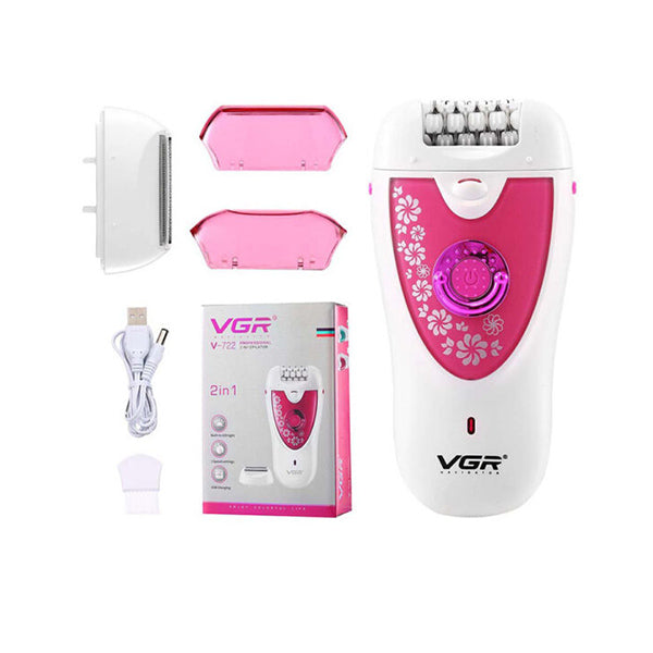 Vgr Personal Care Pink / Brand New VGR V-722, Lady Epilator Facial Body Armpit Hair Removal Tool - 97158