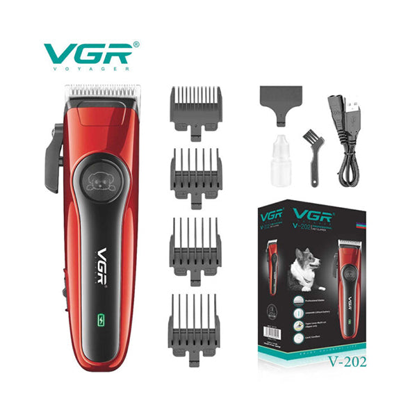 Vgr Pet Supplies Red / Brand New VGR V-202 Professional Corded & Cordless Pet Clipper