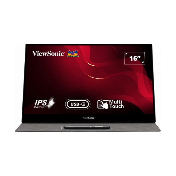 ViewSonic Video Black / Brand New / 1 Year ViewSonic TD1655 16” Touch Portable Monitor