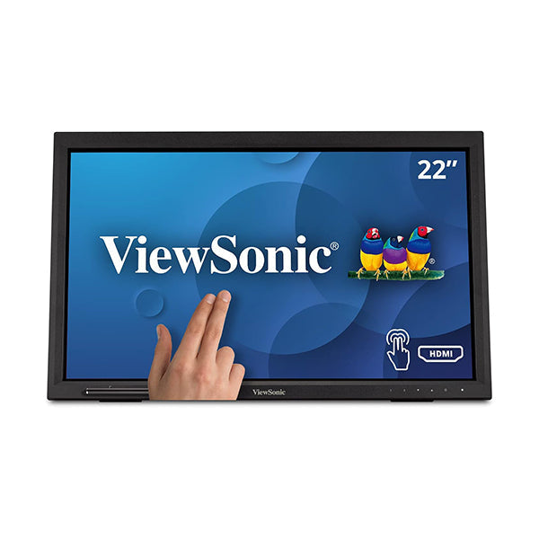 ViewSonic Video Black / Brand New / 1 Year ViewSonic TD2223, 22 Inch 1080p 10-Point Multi IR Touch Screen Monitor with Eye Care HDMI, VGA, DVI and USB Hub